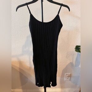Black Ribbed Dress